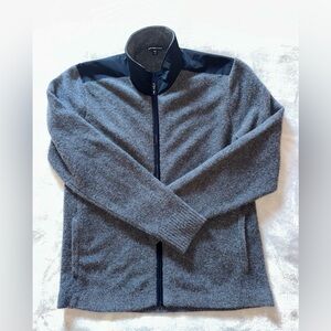 New JAMES PERSE Heather Grey Cashmere Men's Zip Sweater/jacket Size 2